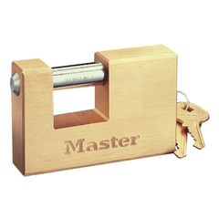 Masterlock Λουκέτο Τάκος Μπρούτζινος Με Ατσάλινο Λαιμό 63mm,