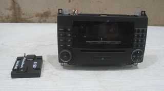 Κονσόλα ράδιοCD - MP3 και κεραία με εγκέφαλο από Mercedes-Benz A-class (W169)'04-'12, B-class (W245)'05-'11