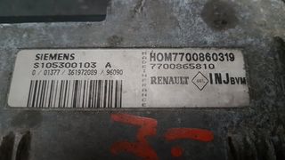  Εγκέφαλος  RENEAULT MEGAN  1 1.6L 8V 75PS S105300103A  HOM 7700860319  7700865810  K7M