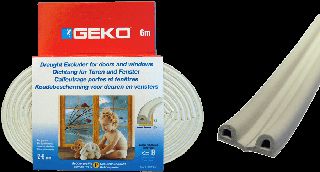 ΑΕΡΟΣΤΟΠ ΛΑΣΤΙΧΟ ΤΥΠΟΥ P ΛΕΥΚΟ 6m 2-5mm GEKO 1000/8