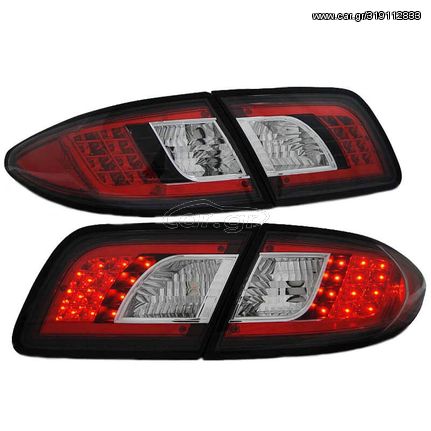 Πισινά Φανάρια Set Για Mazda 6 02-07 Sedan Led Κόκκινο/Μαύρο Sonar