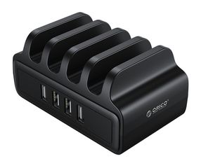 ORICO USB charging station DUK-4P, 4x USB, 30W, μαύρος