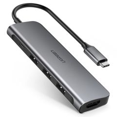 Ugreen Αντάπτορας 5-in-1 USB C Hub 100W to 4K HDMI, 3xUSB 3.0 (50209)