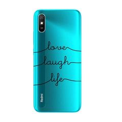 Θήκη TPU inos Xiaomi Redmi 9A Art Theme Love-Laugh-Life