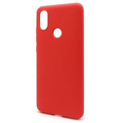Θήκη Liquid Silicon inos Xiaomi Redmi Note 6 Pro L-Cover Κόκκινο