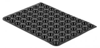 DELOCK Αυτοκόλλητη βάση προστασίας 18308, 3Μ, 8x3mm, μαύρη, 70τμχ