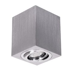 Φωτιστικό Downlight σποτ kelvo® AKIRA για λάμπα MR16 με ντουί GU10 AC 220-240V IP20 νίκελ βούρτσας 8x8x10cm