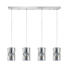 KQ S0616-4 TWIST SMOKEY PENDANT GLASS HOMELIGHTING 77-8183