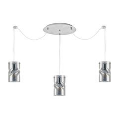 KQ S0616-3 TWIST SMOKEY PENDANT GLASS HOMELIGHTING 77-8182