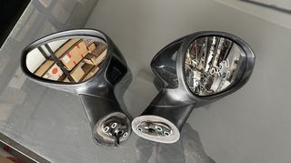 Μαύροι ηλεκτρικοί καθρέπτες οδηγού-συνοδηγού (με αισθητήρα θερμοκρασίας), γνήσιοι μεταχειρισμένοι, από  Fiat Grande Punto - EVO 2005-2012, 40€ ο ένας