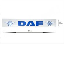 Λασπωτήρας  DAF - 240 cm x 35 cm - Λευκός με Μπλε Λογότυπο
