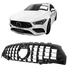 Μάσκα Για Mercedes-Benz CLA-Class C118 / W119 19+ GT Amg Panamericana Look Μαύρη Γυαλιστερή 1 Τεμάχιο