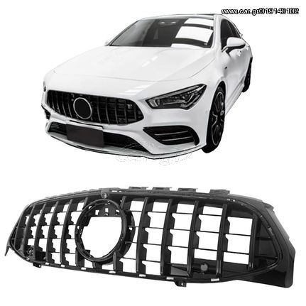 Μάσκα Για Mercedes-Benz CLA-Class C118 / W119 19+ GT Amg Panamericana Look Μαύρη Γυαλιστερή 1 Τεμάχιο