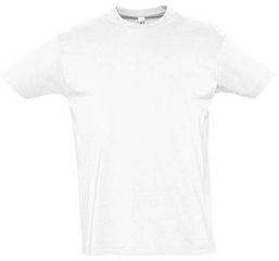 Sol's Imperial 11500 Ανδρικό t-shirt Jersey 190gr 100% βαμβάκι WHITE-102