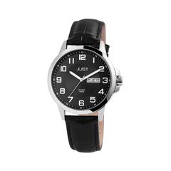 Just, Men's Watch, Black Leather Strap JU20049-004