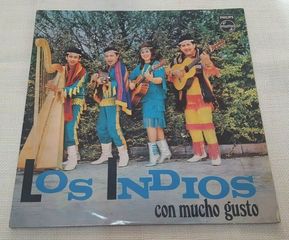 Los Indios ‎– Con Mucho Gusto  LP Greece
