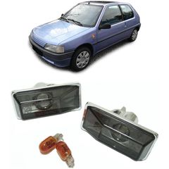 Πλαϊνά Φλας Φτερού Για Peugeot 106 91-96 / 306 93-97 Smoke 2 Τεμάχια