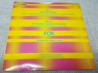Fox (3) – Electro People  7' UK 1981'-thumb-1