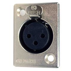 NEUTRIK NC3-FP XLR Socket Female Standard Chassis-Mounting Swiss Made - Neutrik