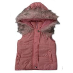 Joyce Zipper Vest Jacket 219100 Pink