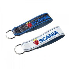 Μπρελόκ Κλειδιών Δερματίνη Κεντητό Δύο Όψεων Scania