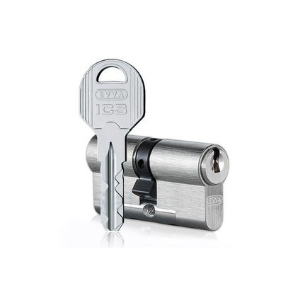 Evva Ics Κύλινδρος Υπερασφαλείας με Κάρτα Nickel-110mm(50x60)