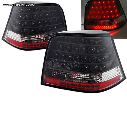 Πισινά Φανάρια Set Για Vw Golf IV (4) 97-04 Led Μαύρα KAtuning