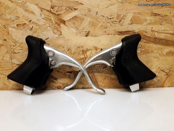 Μανέτες φρένου Campagnolo C-Record 1st Generation (1980-1992) Black Hoods Vintage