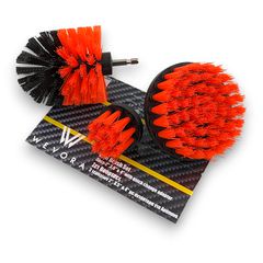 Wevora Σετ Βούρτσες Κόκκινες Γενικού Καθαρισμού Για Δράπανο - Stiff