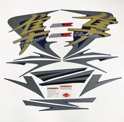 ΣΕΤ ΑΥΤΟΚΟΛΛΗΤΑ FAIRING SUZUKI GSXR1300 HAYABUSA 2008-2020 ΒΑΘΥ ΜΠΛΕ-ΓΚΡΙ-ΧΡΥΣΟ