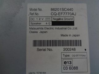 CD - Player SUBARU FORESTER (2009-2012) 86201SC440-thumb-2
