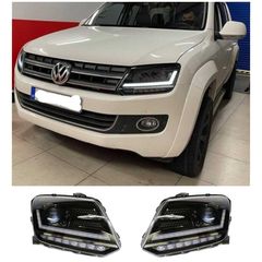ΦΑΝΑΡΙΑ ΕΜΠΡΟΣ Osram LEDriving Full LED Headlights suitable for VW Amarok (2010-) Dynamic Sequential Turning Lights Black
