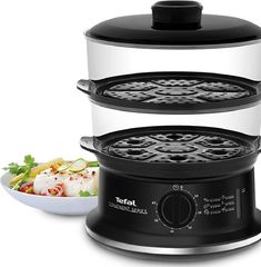 Tefal VC140131 Ατμομάγειρας 2 Επιπέδων ,Black