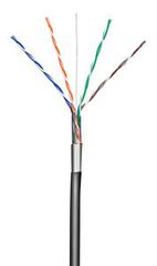 GOOBAY καλώδιο F/UTP CAT 5e 57294, CCA, AWG 24/1, 100m, μαύρο