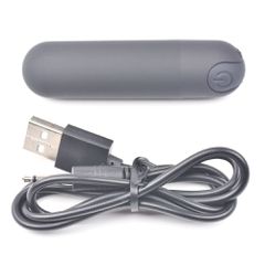 10 Speeds Black Color USB Recharging Vibrating Bullet
