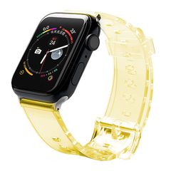 Silicone Strap Bracelet Bracelet Strap Light for Apple Watch 42 / 44 mm - Yellow