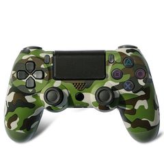 Double Motor 4 Wireless Controller OEM Χειριστήριο Camouflage Green - PS4 Controller