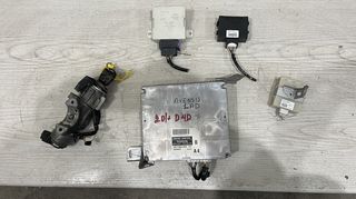 Σετ εγκεφάλου-immobiliser από Toyota Avensis 2003-2009, μοτέρ 1AD 2.0lt 126 PS. Υπάρχει και η ασφαλειοθήκη καμπίνα