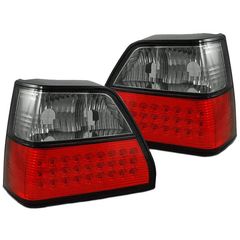 Πισινά Φανάρια Set Για Vw Golf II (2) 83-92 Led Κόκκινο/Φιμέ KAtuning