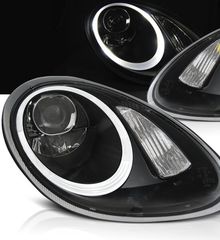 ΦΑΝΑΡΙΑ ΕΜΠΡΟΣ LED Headlights Porsche Boxster 987 Cayman Black Design