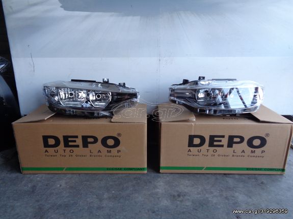 ΦΑΝΑΡΙΑ ΕΜΠΡΟΣ (FRONT LIGHTS) ΑΠΛΑ BMW F30 DEPO ΗΜΙΤΑΣΙΟΝ