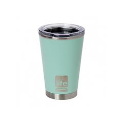 Ecolife Ποτήρι Θερμός Mint - Με Διάφανο Καπάκι 370ml