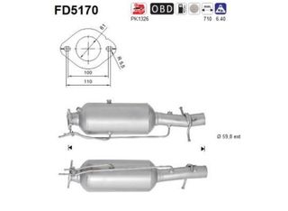 ΦΙΛΤΡΟ DPF FORD TRANSIT 2.2 TDCI 2011-2014 KARALOIZOS exhaust