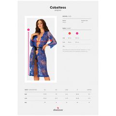 Obsessive Cobaltess Lace Kimono-thumb-3