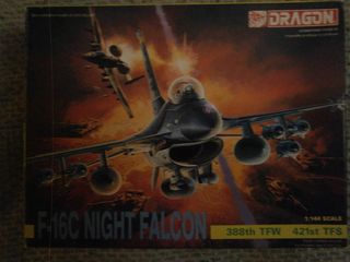 Dragon F-16c Night Falcon 388th TFW 421st TFS Model Kit 1/144 Scale
