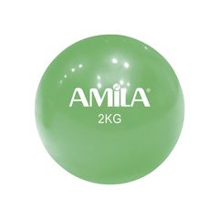 Amila Adult Toning Ball PVC 2kg 13cm With Sand  Πράσινο 84708 (Amila)