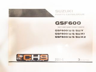 ΒΙΒΛΙΟ ΑΝΤΑΛΛΑΚΤΙΚΩΝ GSF600(U/S/SU)Y-K1-K2