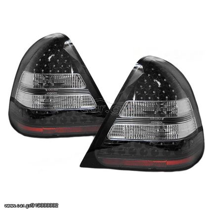 Πισινά Φανάρια Set Για Mercedes-Benz C-Class W202 93-00 Led Μαύρα KAtuning