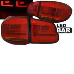 Πισινά Φανάρια Set Για Vw Tiguan 07-11 Led Bar Facelift Look Eagle Eyes