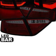 Πισινά Φανάρια Set Για Audi A5 8T 07-11 Led Bar Κόκκινο/Φιμέ Sonar